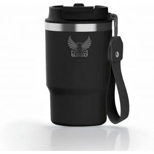 Tianyi-Gobelet Isotherme, &Agrave; Emporter, Avec Paille Int&eacute;gr&eacute;e, Anti-Fuite, 500 Ml Et 360 Ml, Garde Votre Tasse Isotherme Au Chaud Pendant 4 H Et Au Froid Pendant 8 Heures, Noir - Neuf