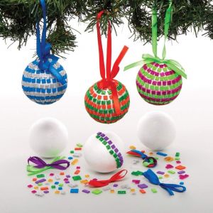 KALANKA-Kits de Boules de Noël mosaïques (Paquet de 4) - Loisirs créatifs de Noël pour Enfants - Neuf