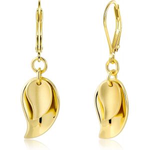 Kal-Boucles D'oreilles Pendantes En Argent 925 Hypoallergéniques Avec Pendentif Double Torsadé/Spirale/Geuille/Gouttes D'eau Boucles D'oreilles Longues Boho Pour Femme - Neuf