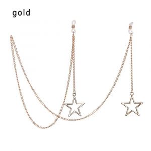 Jowith-Lunettes De Lecture Avec Pendentif Pour Femme, Cordons En M&eacute;tal, Lunettes De Soleil, Porte-Lunettes, Sangle De Lani&egrave;re De Lunettes, Mode--B-Gold - Neuf