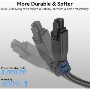 MEVRONISSHOP-Kobra 3 C&acirc;ble d'extension ACE Pro 1M&egrave;tre 4-Pin C&acirc;ble &agrave; &acirc;me en Cuivre 22 AWG avec Filtre &agrave; Anneau Magn&eacute;tique Compatible with Anycubic Kobra 3/Kobra 3 Max/Kobra S1 Combo Imprimantes 3D - Neuf