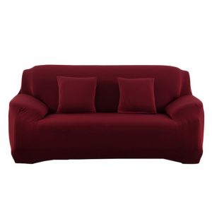 Housse De Canap&eacute; &Eacute;lastique Trois Places, Housse De Protection Antid&eacute;rapante Avec Articles En Mousse - Neuf