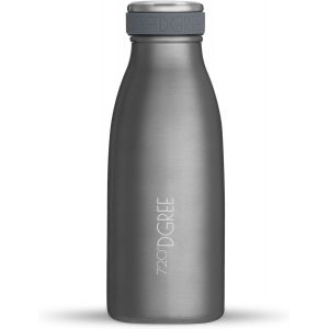 Gourde Acier Inoxydable Milkybottle - 350ml, Gris | Bouteille Isotherme D'eau | Revêtement Durable Parfaite Pour Enfants, Sport, L'ecole | Isolée Qualité Supérieure - Neuf