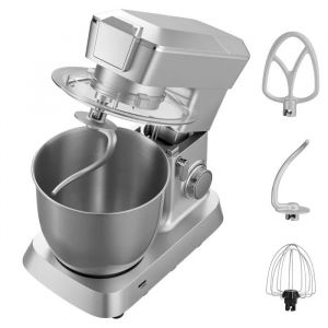Robot Multifonction de Cuisine 4,3 L-Duoku-M&eacute;langeur sur Socle 1300 W-avec Hachoir &agrave; Viande et Blender de 1,5 L-avec 6 Vitesses - Neuf
