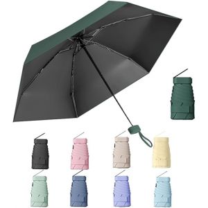 Mini Parapluie De Voyage, Petit Parapluie Uv, Parapluie De Poche, Parapluie Pliable, Parapluie De Poche Portable, Parasol Portable (Appartement) - Neuf