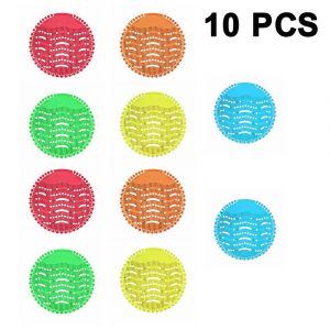 Lot de 10 grilles d'urinoir et d&eacute;sodorisants aux senteurs fra&icirc;ches - Neuf