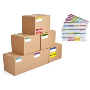 600 &eacute;tiquettes pour cartons de d&eacute;m&eacute;nagement et meubles avec zone inscriptible - Neuf
