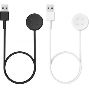 KALANKA-2 PCS Chargeur Compatible avec Google Pixel Watch 3/Pixel Watch 2, Station de Charge Magn&eacute;tique avec C&acirc;ble de Chargement USB de 1M pour Fitbit Ace LTE/Versa 4/Versa 3/Sense 2/Sense, Noir & Bl - Neuf