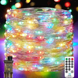 Tianyi-Guirlande Lumineuse Int&eacute;rieur, 23m 200leds Guirlande Led Chambre, 8 Modes Etanche Avec Prise Pour D&eacute;coration Int&eacute;rieure Ext&eacute;rieure, No&euml;l, Jardin, Anniversaire, Mariage, F&ecirc;te (Multicolore) - Neuf
