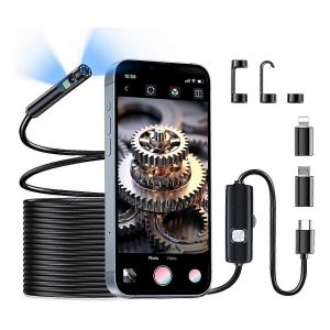 Caméra endoscopique avec lumière,Caméra endoscope avec 8+1 lumières LED - Neuf