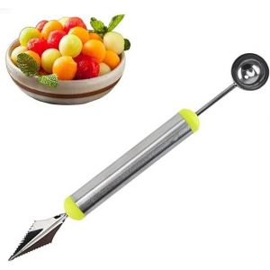 Cuillères À Fruits En Acier Inoxydable, Cuillère À Melon À Double Extrémité, 2 En 1 - Neuf