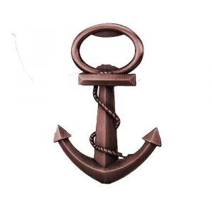 Nautique Th&egrave;me Ancre Forme Nautique Plage Mariage B&eacute;b&eacute; Douche Nuptiale F&ecirc;te D'anniversaire Favor Cadeau Souvenir, Ancre &Agrave; Patine Rouge - Neuf