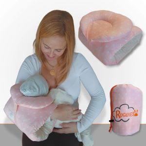 Kalanka-- Coussin D'allaitement Ergonomique Pour Bébé Ou Nouveau-Né- Brassard Transportable Pour Nourrisson- 2 Positions Selon L'âge - Allaitement Au Sein Ou Au Biberon - Voyage, Portable - Oeko-Tex - Neuf