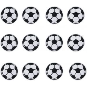 Lot De 12 Patchs Thermocollants En Forme De Ballon De Football Pour Enfants, Jeans, Vêtements, Couture Pour Hommes, Sac À Dos, Bricolage - Neuf