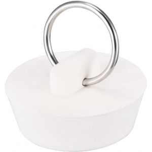 SJZG-Bouchon D'&Eacute;vier En Caoutchouc Blanc Pour Bonde De 3,8 Cm &Agrave; 3,8 Cm Avec Anneau De Suspension Pour Baignoire, Cuisine Et Salle De Bain - Neuf