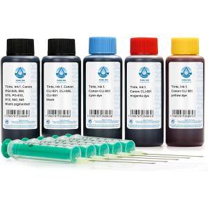 Recharge d'encre 500 ML,Encre pour imprimante Compatible avec Les Cartouches Canon PGI-550,CLI-551,pour la s&eacute;rie Pixma IP 7200,IP 7250,s&eacute;rie IP 8700,IP 8750,s&eacute;rie IX 6800,IX 6850 - Neuf