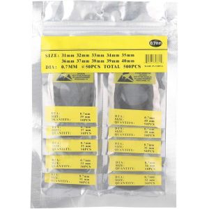 Kal-500 Pcs Joint Torique De Montre, Joint Pour Boitier De Montre En Caoutchouc Étanche Montre, Outil De Réparation De Montre Pour Réparer La Couverture Arrière De Montre 0.7mm - Neuf