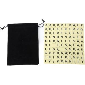 Mdy-Lot De 100 Lettres De Scrabble En Plastique, Pièces D'échecs Légères, Carreaux De Mots Croisés Durables, Mots Croisés, Fabrication De Sous-Verres De L'alphabet Pour Fête, Voyage, Bricolage, Décor - Neuf