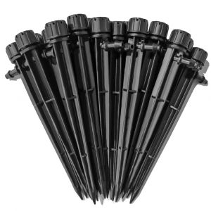 Kit d'irrigation goutte &agrave; goutte &agrave; goutte, r&eacute;glable &agrave; 360 degr&eacute;s, 8 trous, kit d'irrigation goutte &agrave; goutte, connecteur d'arrosage pour tube de 4 mm/7 mm (50 pi&egrave;ces) - Neuf