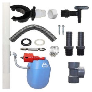 Kit De Remplissage De Réservoir D'eau Pour Tuyaux De Descente,Collecteur D'eau De Pluie,Kit De Déviation De Baril De Pluie,Connecte Downpi - Neuf