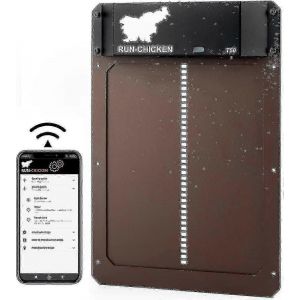 Porte Automatique Pour Poulailler 2025 Avec Batterie Et Detection De Lumiere, En Aluminium - Neuf