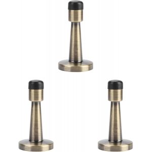 LETNERNY-Butoir De Porte Murale En Alliage De Zinc Antichoc Arr&ecirc;t De Porte Avec Embout Caoutchouc R&eacute;ducteur De Bruit Stop Porte Pour Maison Bureau H&ocirc;tel Et &Eacute;cole - Neuf