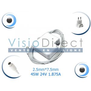 Adaptateur alimentation chargeur pour ordinateur portable APPLE PowerBook G4 17-inch WideScreen M9689F/A - Visiodirect - - Neuf