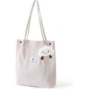 Senior-1 Sac &Agrave; Main Pour Femme Avec 1 Pendentif Nuage En Peluche, Sac &Agrave; Main Ultra L&eacute;ger De Grande Capacit&eacute;, Sac &Agrave; Bandouli&egrave;re D&eacute;contract&eacute; Tendance Pour Le Travail, L'&Eacute;cole, Les Voyages, Le Shopp[L1839] - Neuf