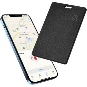 MEVRONISSHOP-Air tag Traceur, Rechargeable Wallet Tracker Card Compatible avec Apple Localiser Application (iOS Seulement), &Eacute;tanche IPX5, Bluetooth Localisateur d'articles pour Valise Cl&eacute;s Bagages Sa - Neuf