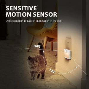 Une Veilleuse Blanche Positive À Commutation Blanche Chaude, Variateur Continu, Veilleuse Enfichable, Luminosité Réglable, Détection De Mouvement De La Veilleuse Capturant Le Corps Humain - Neuf