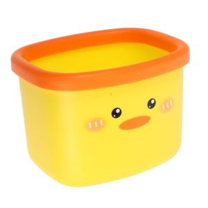Poubelle Canard Jaune CréAtive-Petite Corbeille Multifonctionnelle Pour Bureau Et Maison Design Amusant Facile À Nettoyer 16.5 X 13.5 X 12.3 Cm - Neuf