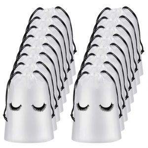 50 Pièces Sacs de Suivi des Cils Trousses de Maquillage En Plastique Trousse De Toilette Trousse De Maquillage Cosmétique Voyage Avec Dra - Neuf