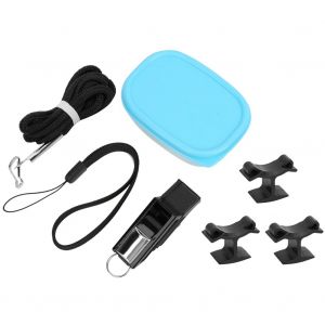 Sifflet D'arbitre De Sport Abs, Protection De L'environnement, Decibels Eleves, Pour Football, Basket-Ball, Outils D'exterieur, Noir Et Argent - Neuf