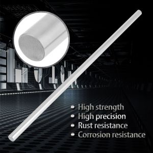 1 piece de roulement en acier, cylindre, rail, arbre lineaire, tige ronde droite, diametre 10 mm (400 mm) - Neuf