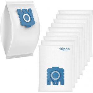 Lot de 10 sacs à poussière AirClean 3D Efficiency de rechange pour aspirateur Miele GN, sacs d'aspirateur pour sacs d'aspirateur Miele Complete C1 C2 C3, S270, S400, S2, S5, S8 Series, Miele C1 C2 C3 - Neuf