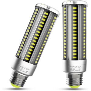 Sjzg-Ampoule Led E27 Blanc Froid 25w 6500k &Eacute;quivalent Ampoules &Agrave; Incandescence 250w, 3000lm Ampoules Led Ma&iuml;s, Pas De Stroboscope, Non Dimmable, Lot De 2 - Neuf