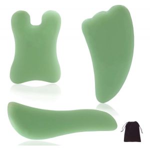 Outils De Massage Et De Grattage En Jade Gua Sha - Neuf