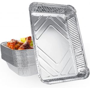 Ulteronixshop-30 Pcs Grands Barquette Jetables 2200ml Plateaux En Aluminium, Boite Alimentaire Pour Barbecue La Cuisson Grillage Cuisine Restauration - Neuf