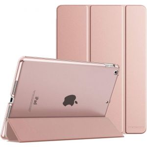 &Eacute;tui de Protection Compatible avec iPad 9&egrave;me/8e/7e g&eacute;n&eacute;ration (2021/2020/2019), avec Support arri&egrave;re Mat Fonction Veille/r&eacute;veil Automatique pour iPad 10,2"", Or Rose - Neuf