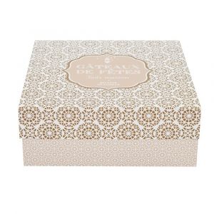 BO&Icirc;TE G&Acirc;TEAUX CARTON D&Eacute;CO ORIENTAL 25.5X9.8CM - Neuf