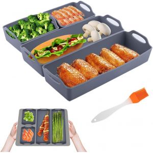 AYUHR-Plaques De Cuisson Antiadhésives En Silicone, Tapis De Cuisson Résistant À La Chaleur, Feuille De Cuisson Pour Four, Pour La Préparation Des Repas, Facile à Nettoyer, Friteuse à Air, Va Au Four - Neuf