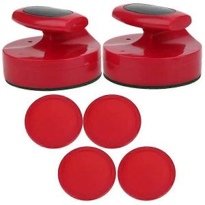 Air Hockey Pushers Air Hockey Puck Hockey Game Table 94mm Slider Pusher Set Avec 4 Pucks Accessoires De Hockey - Neuf