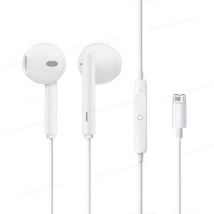 &Eacute;couteurs filaires pour Apple iPhone 16 15 14 13 Pro &eacute;couteurs intra-auriculaires pour Lightning type-c 3.5mm WHITE - Neuf