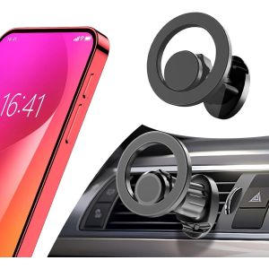 Letnerny-Porte Telephone Voiture Aimant Telephone Voiture Support Telephone Voiture Aimanté Aimant Telephone Accessoires Iphone Support Portable Voiture Pour Iphone 16 15 14 13, Huawei, Android - Neuf