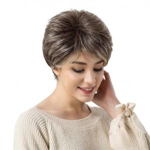 Perruque Courte Pour Femme, Perruque Synth&eacute;tique Lisse Et Volumineuse, Aspect Naturel, R&eacute;sistante &Agrave; La Chaleur, Id&eacute;ale Pour Les D&eacute;guisements De Cosplay Et Les F&ecirc;tes. - Neuf