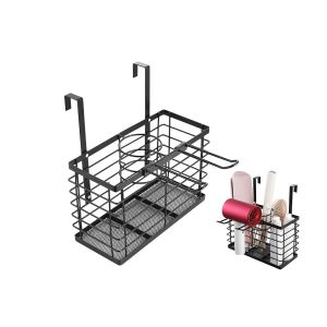 Organisateur 3 en 1 pour s&egrave;che-cheveux et rangement, avec hauteur r&eacute;glable - Neuf