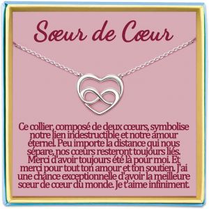 Kalanka-Belle Fille Collier Maman Cadeau Soeur De Coeur Meilleure Amie Mamie Tata Niece Marraine Demande Filleule Cousine Copine Atsem Aesh Nounou Maitresse Institutrice Maternelle Bijou Idee Origina - Neuf