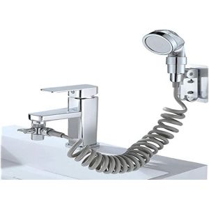 KAL-Douchette Pour Évier, Kit De Douche Pour Bidet, Salle De Bain, Déviateur De Robinet D'Évier, Parfait Pour Nettoyer Ou Laver Les Animaux Domestiques - Neuf