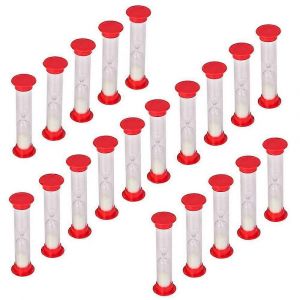 30 Sec Sand Timer Sablier Sandglass Horloge Compte à rebours en vrac Jouet Set Jeux pour enfants Pack de 20 (blanc San - Neuf