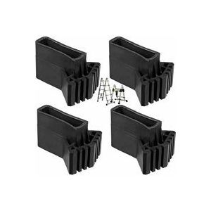 Embouts De Pieds D'&eacute;chelle, Pieds D'extension, Patins En Caoutchouc Antid&eacute;rapants Universels Pour &Eacute;chelle (4 Pi&egrave;ces) - Neuf